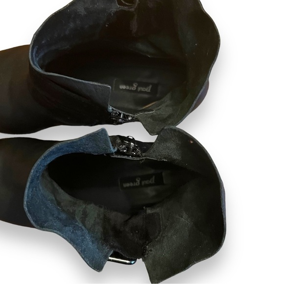 Paul Green Denver Belted Biker Black Leather Boot Black Women Size 8.5 US - Picture 6 of 10